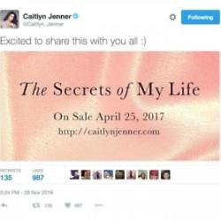 Caitlyn Jenner's memior news via Twitter