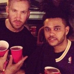 Calvin Harris and The Weeknd (c) Instagram 