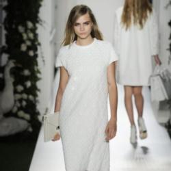 Cara Delevingne at Mulberry's last London Fashion Week show