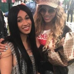 Cardi B and Beyonce (c) Instagram 