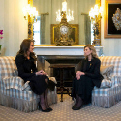 Catherine, Princess of Wales meets First Lady of Ukraine at Buckingham Palace