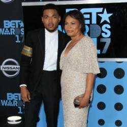 Chance the Rapper and his mother