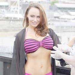 Chanelle Hayes in 2014 before her recent weight gain