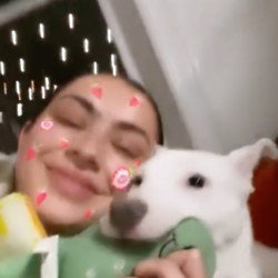 Charli XCX and her puppy (c) Instagram