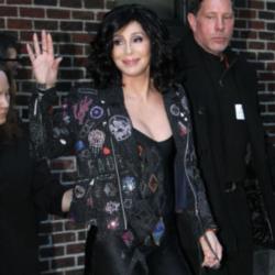 Cher arriving for Letterman show