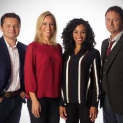Chris Hollins with Sophie Raworth, Michelle Ackerley and Matt Allwright 