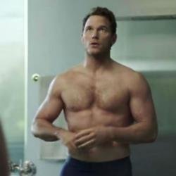 Chris Pratt topless in Michelob's new advert