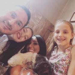 Christine Lampard, Frank Lampard and his daughters (c) Instagram