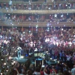 Coldplay performing at Royal Albert Hall