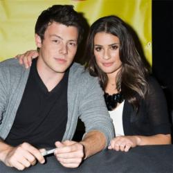 Cory Monteith with Lea Michele