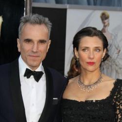 Daniel Day Lewis with his wife Rebecca Miller at the 2013 Academy Awards