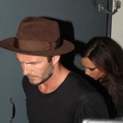 David and Victoria Beckham leave her birthday party
