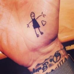 David Beckham's new tattoo (c) Instagram