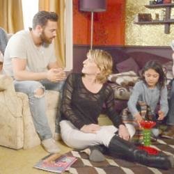 Dean Wicks with his mum Shirley Carter and daughter Jade 