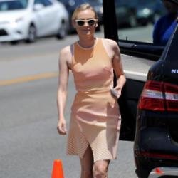Diane Kruger looks chic wearing a Dion Lee summer dress