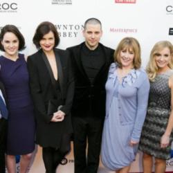 Rob James-Collier and the Downton Abbey ladies