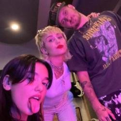 Dua Lipa, Miley Cyrus and Andrew Watt (c) Instagram 