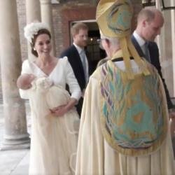 Duchess Catherine and Prince Louis via Kensington Palace's Twitter video (c)