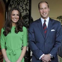 Duchess Catherine in DvF with Prince William