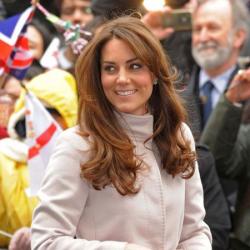 The Duchess with her new hairstyle 