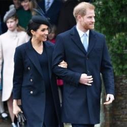 Duchess Meghan and Prince Harry on Christmas Day