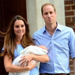 Prince George with his parents