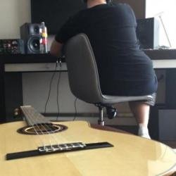 Ed Sheeran in the studio (c) Instagram 