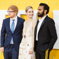 Ed Sheeran, Lily James and Himesh Patel
