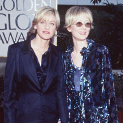 Ellen DeGeneres and Anne Heche at the Golden Globes