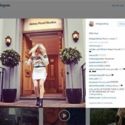 Ellie Goulding leaving Abbey Road Studios on Instagram
