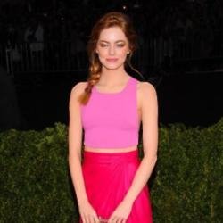 Emma Stone looked radiant in her Thakoon look