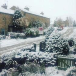Emmerdale snowy set (c) Instagram