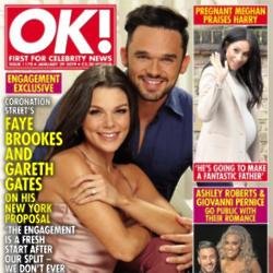 Faye Brookes and Gareth Gates on OK! cover