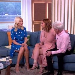 Holly Willoughby, Ferne McCann and Phillip Schofield on This Morning