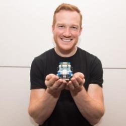 Greg Rutherford with LEGO 