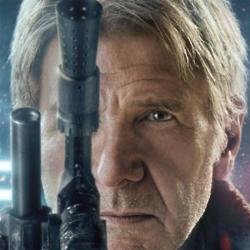 Harrison Ford as Han Solo in 'Star Wars: The Force Awakens' poster