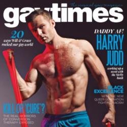 Harry Judd on the cover of Gay Times magazine