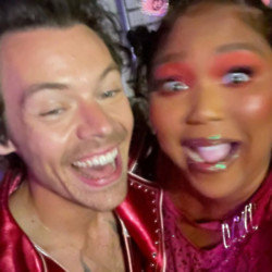 Harry Styles and Lizzo at Coachella (c) Instagram