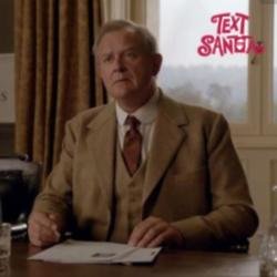 Hugh Bonneville in the Downton Abbey Text Santa special