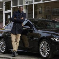 Idris Elba with the Jaguar XE