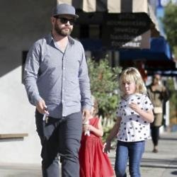 Jack Osbourne and his daughters 