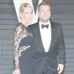 James Corden with his wife Julia