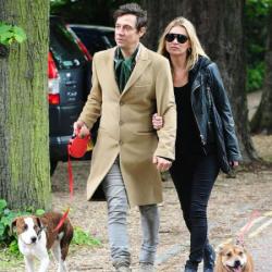 Jamie Hince and Kate Moss with Archie