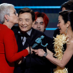 Jamie Lee Curtis had no idea she kissed Michelle Yeoh
