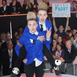 Jedward at the 'Celebrity Big Brother' final in 2011