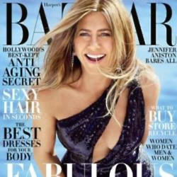 Jennifer Aniston on cover of Harper's Bazaar 