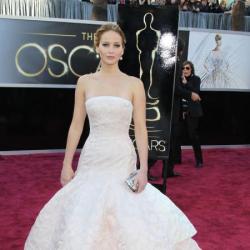 Jennifer Lawrence looked beautiful in Haute Couture Dior