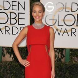 Jennifer Lawrence at the Golden Globes 