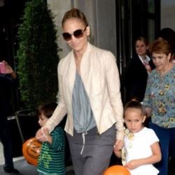 Jennifer Lopez with her children Max and Emme