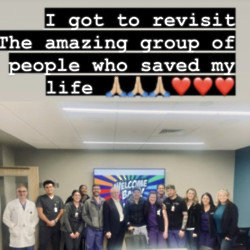 Jeremy Renner met with medical staff (c) Instagram